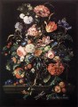 ガラスの中の花と果物 ヤン・ダヴィッツ・デ・ヘーム フローラル